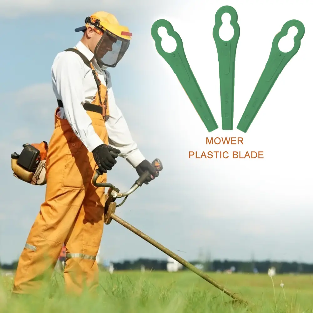 90-300PCS Plastic Cutter Blades For Electric Cordless Grass Trimmer Strimmer Tool Grass Trimmer Blades Replacement Garden Tools