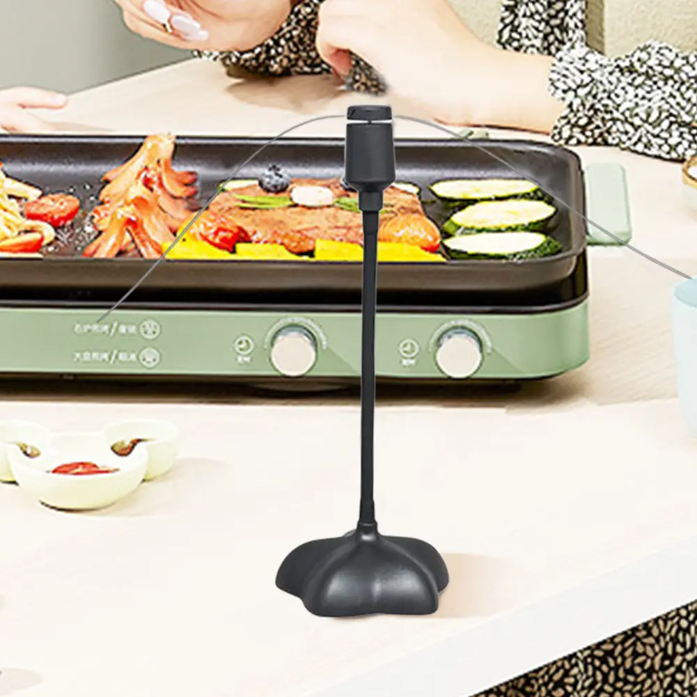 Pest Control Table Fan Blade Chemical-free Automatic Fly Catcher Battery Powered Bugs Repellent Food Protector Keep Flies Away
