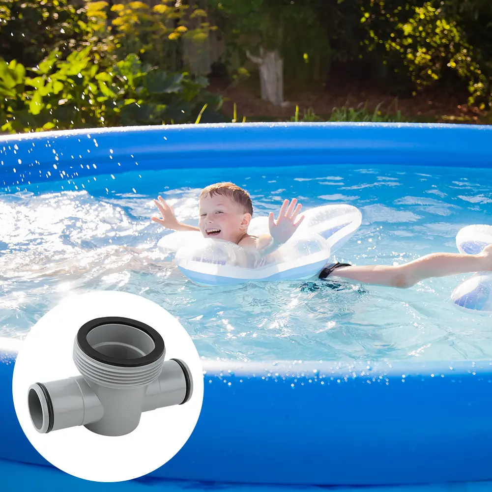 1-5PCS P61408 Swimming Pool T-Joint Filter Pump Hose Connector 3 Heads Swimming Pool T-Joint Filter Hose Connector for Pool Pump