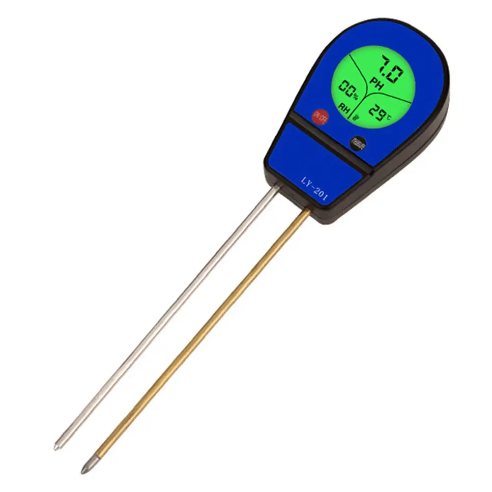 3-in-1 Digital Soil Test Meter Plant Temperature/Soil Moisture/PH Meter LCD Display for Gardening Farming and Outdoor Plants