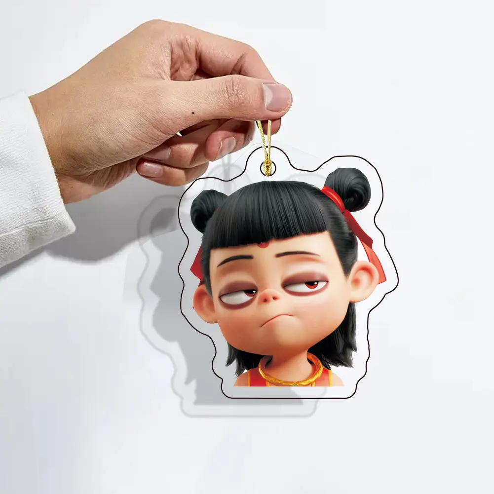 10-20PCS Anime Movies Ne Zha 2 Lanyard Pendant Acrylic Key Pendant Car Pendant Ne Zha Keychain Pendant for Fans Collection Gift