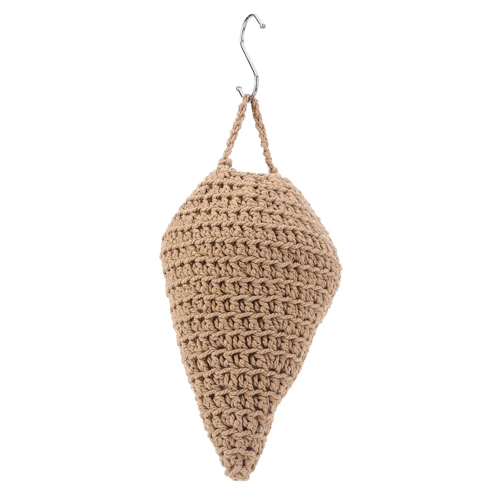 Crochet Wasp Nest Decoy Faux Hornets Nest Repellent with Hook Hanging Wasp Nest Decoy Wasp Nest Trap for Outdoor Garden