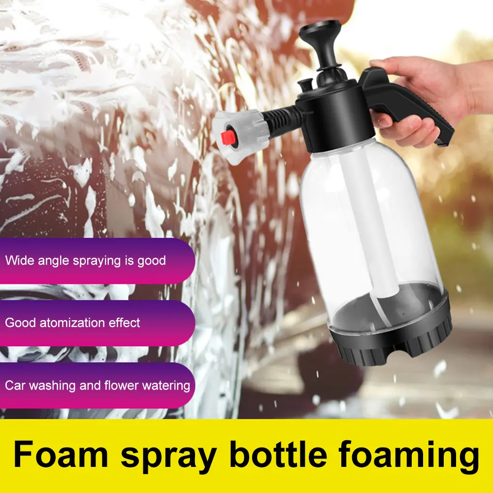 2L Large Capacity Car Foamer Sprayer Bottle Dual-use Handheld Sprayer Washing Tool Rich Delicate Foam Auto Cleaning Tool
