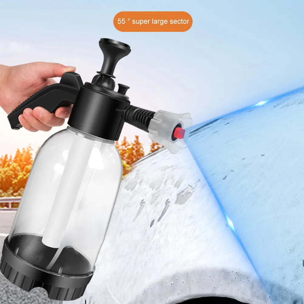 2L Large Capacity Car Foamer Sprayer Bottle Dual-use Handheld Sprayer Washing Tool Rich Delicate Foam Auto Cleaning Tool