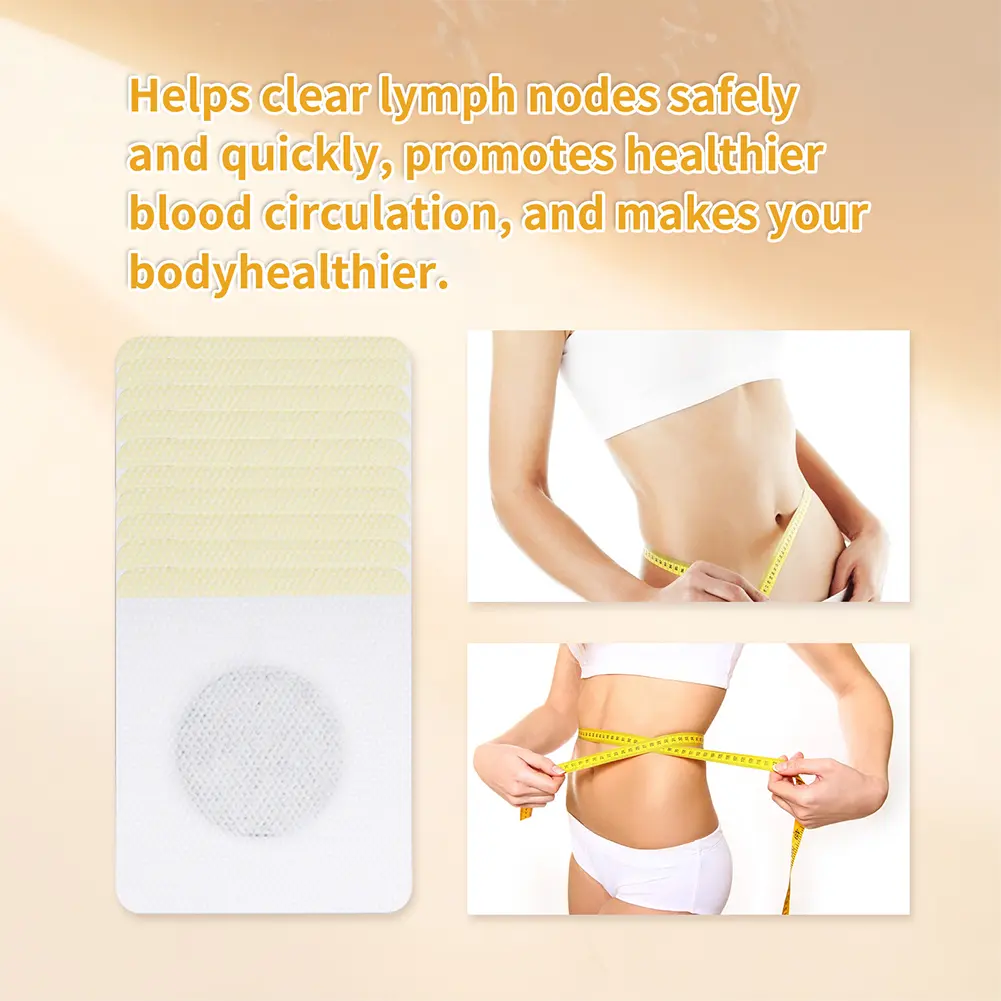 30Pcs Bee Venom Patches Fast Burning Fat Bee Venom Lymphatic Patches Improve Stomach Belly Slimming Patch for Female Male