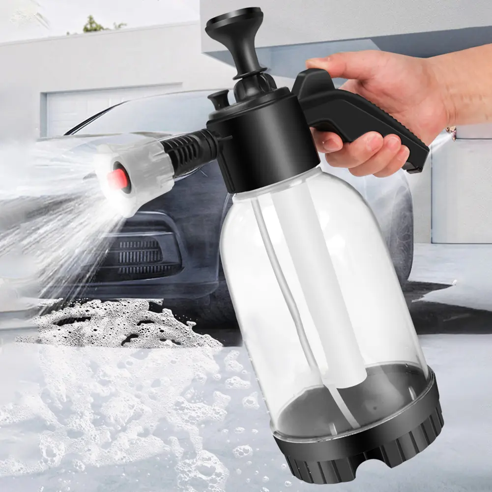 2L Large Capacity Car Foamer Sprayer Bottle Dual-use Handheld Sprayer Washing Tool Rich Delicate Foam Auto Cleaning Tool