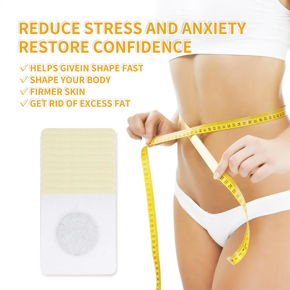 30Pcs Bee Venom Patches Fast Burning Fat Bee Venom Lymphatic Patches Improve Stomach Belly Slimming Patch for Female Male