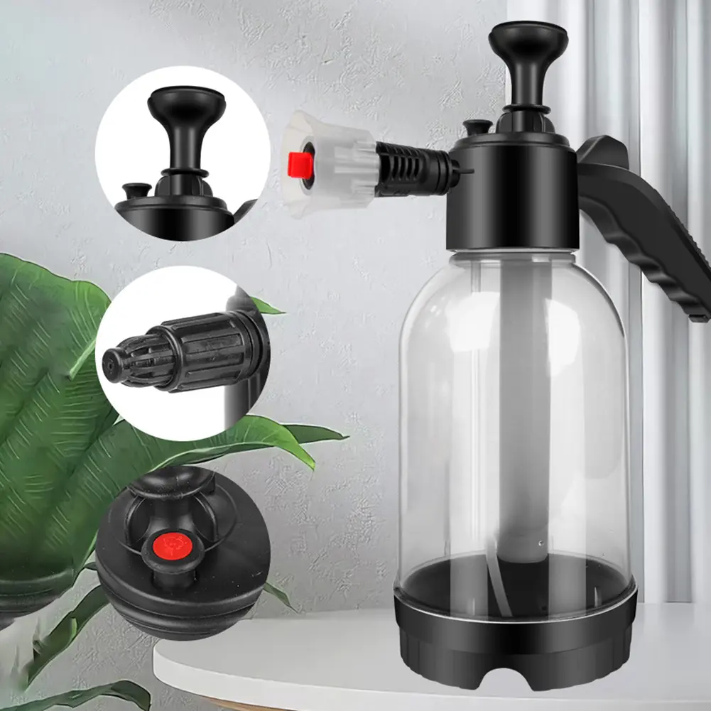 2L Large Capacity Car Foamer Sprayer Bottle Dual-use Handheld Sprayer Washing Tool Rich Delicate Foam Auto Cleaning Tool