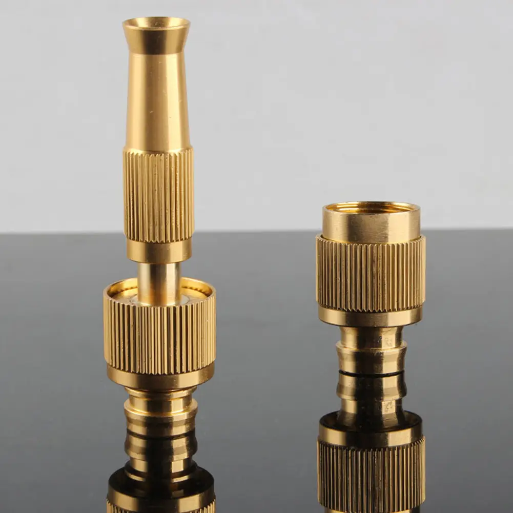 2-10Set Spray Nozzle Water Gun Brass High Pressure Direct Spray Sprinkler Quick Connector Adjustable Parts for Home Garden Hose