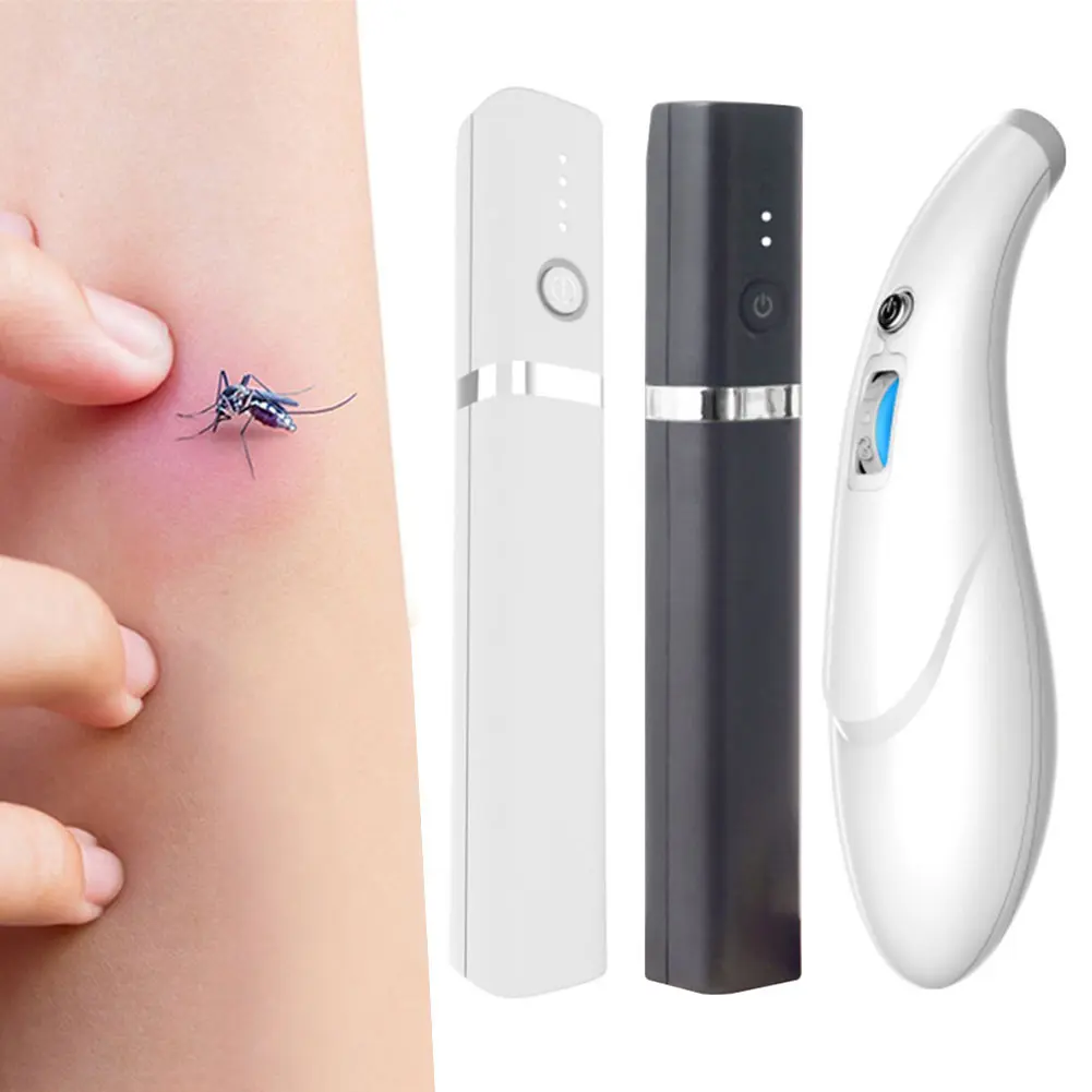 Portable Mosquito Insect Bite Relieve Itching Pen Chemical-Free Electric Insect Bite Healer Anti-Itch Pen for Adult Children