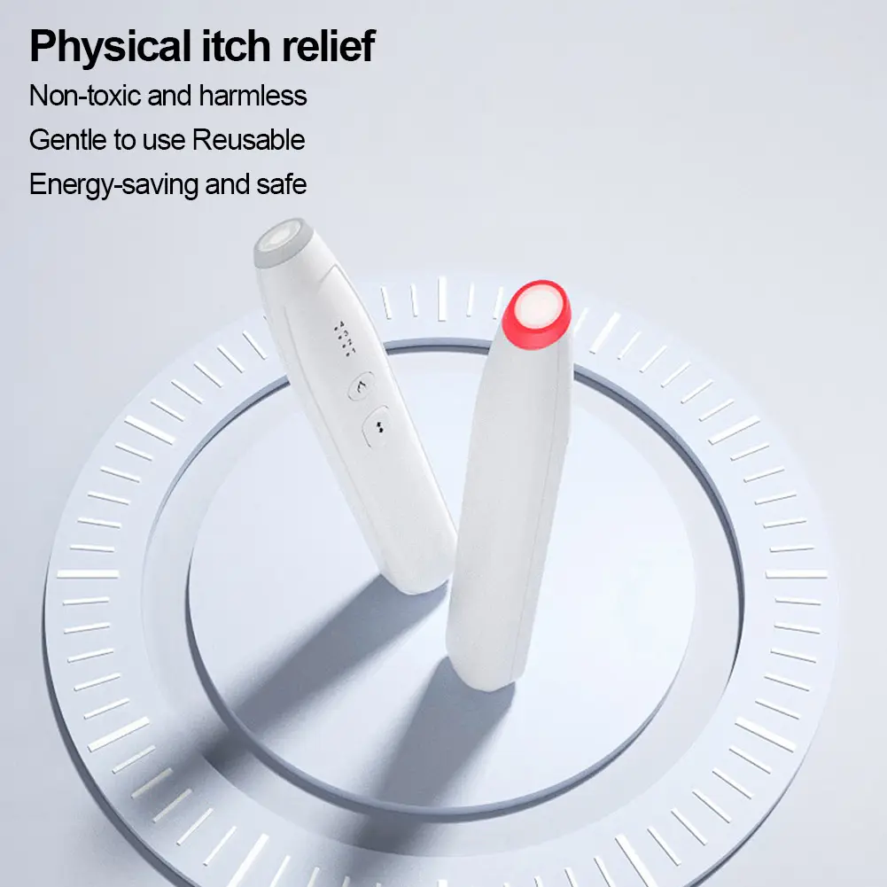 Electronic Anti Itch Pen Rechargeable Insect Bite Relieve Itching Pen After Bite Itch Away Pen for Mosquito Bite Summer Outdoor