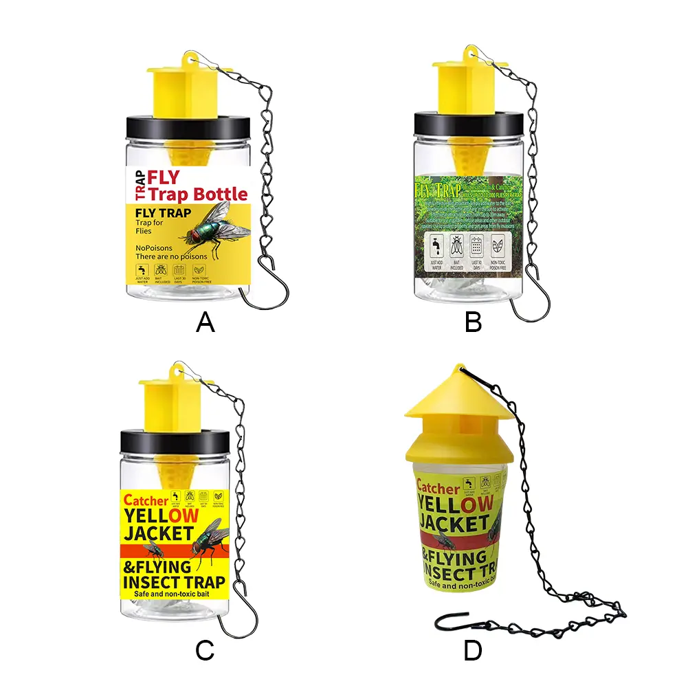 Fly Extinguisher PP+Wire Chain Fly Catchers Non-Toxic And Non-Hazardous for Canteens/Restaurants/Toilets/Rubbish Rooms