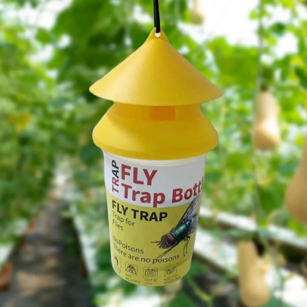 Fly Extinguisher PP+Wire Chain Fly Catchers Non-Toxic And Non-Hazardous for Canteens/Restaurants/Toilets/Rubbish Rooms