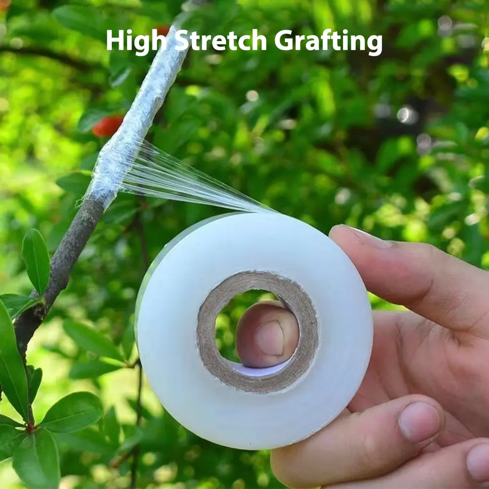 4-10PCS PE Flexible Grafting Tape Film Self-adhesive Garden Tree Roll Tape to Graft Tree Plants Graft Stretchable Width 3CMx120M