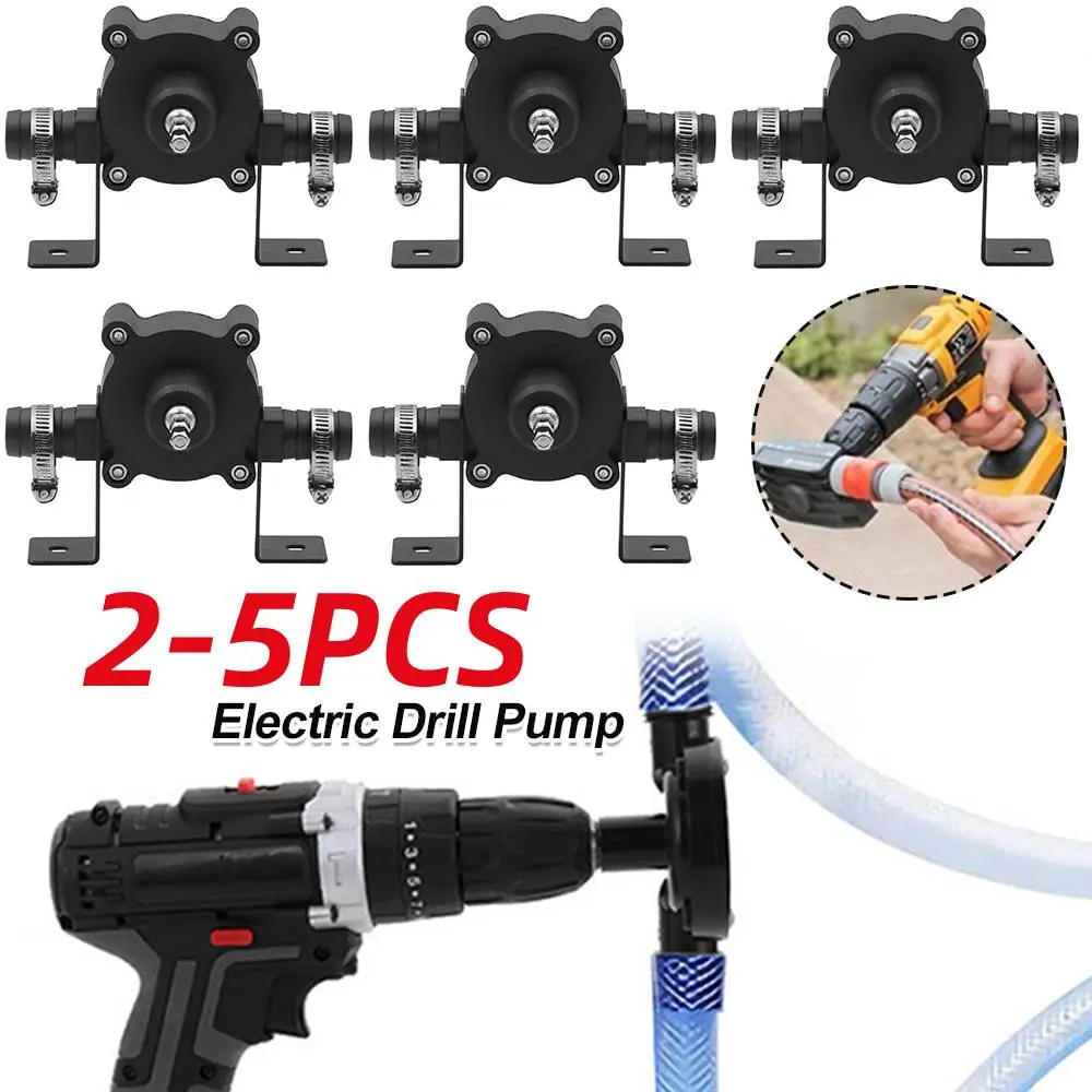 2-5PCS Household Portable Electric Drill Pump Diesel Oil Fluid Water Pump Mini Hand Self-priming Liquid Transfer Pumps Tools