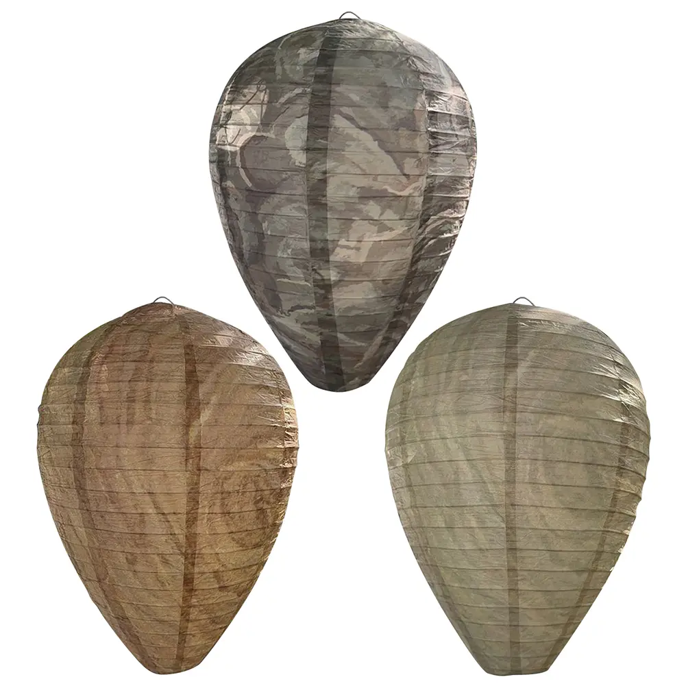 5-10PCS Hanging Wasp Nest Decoy Fake Wasp Nest Decoy Nest Decoy Hornets Waterproof Plastic Insects Paper Drive Beehive Lantern