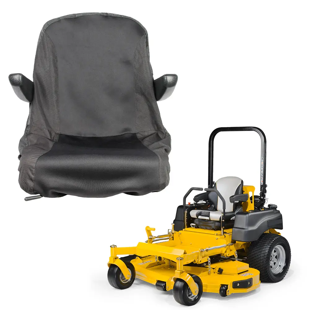 Riding Lawn Mower Seat Cover Waterproof Padded Comfort Pad 600D Polyester Oxford Weatherproof Tractor Seat Cover