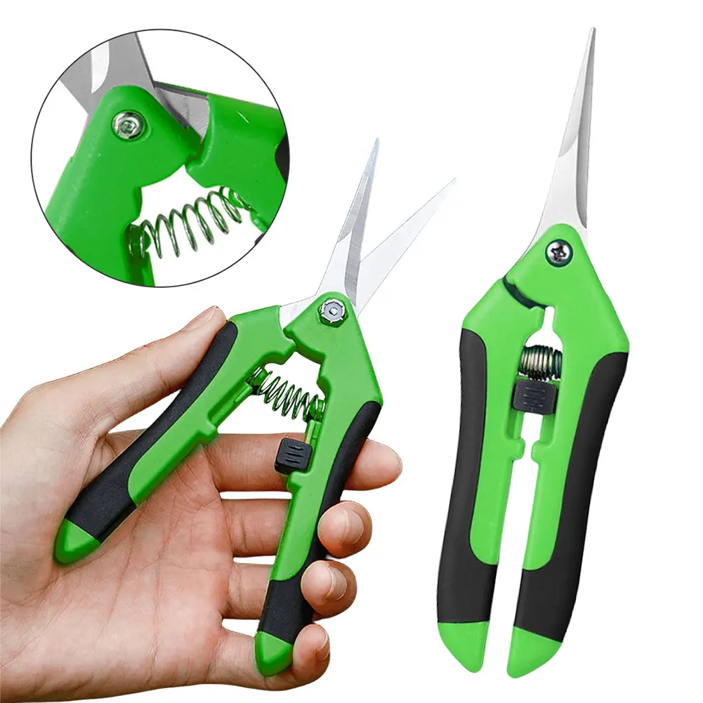 3Pcs Garden Pruning Shears Stainless Steel Handheld Clippers Flower Clippers for Harvesting Picking Indoor Outdoor Greenhouse