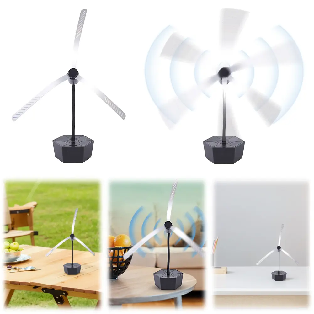 Fly Fan for Tables with Holographic Blades Food Spinning Fan Keep Flies Away Fly Fans for Food for Camping Home Restaurant Table