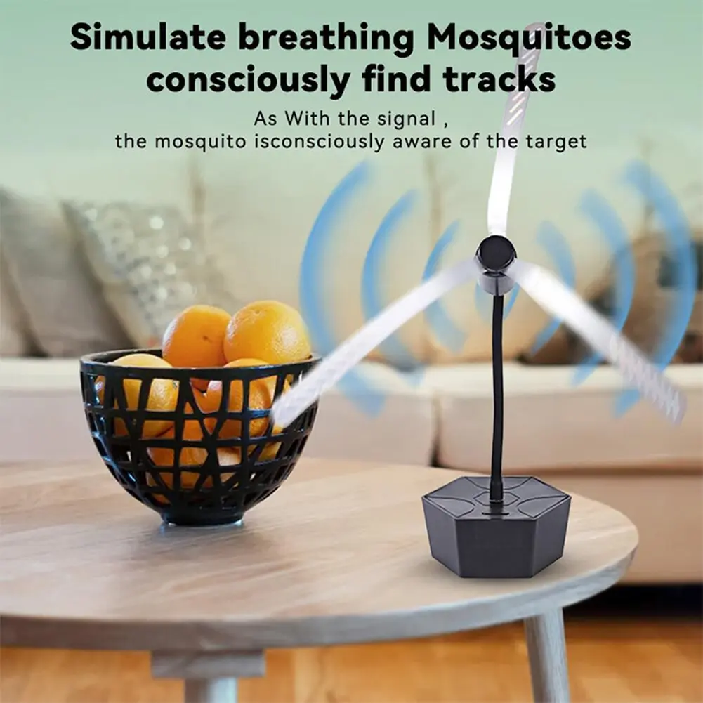 Fly Fan for Tables with Holographic Blades Food Spinning Fan Keep Flies Away Fly Fans for Food for Camping Home Restaurant Table