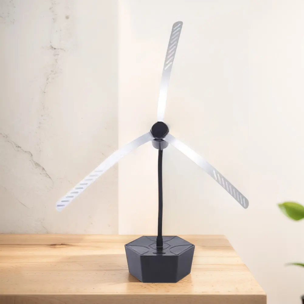 Fly Fan for Tables with Holographic Blades Food Spinning Fan Keep Flies Away Fly Fans for Food for Camping Home Restaurant Table