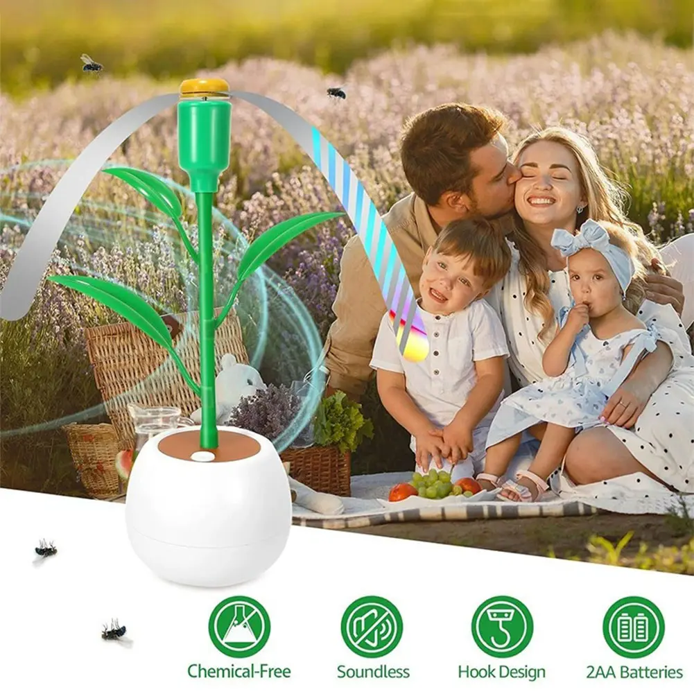 Fly Fans for Tables Fly Repellent Fan Fly Spinner Portable Outdoor Picnic Fan for Picnic Restaurant Party