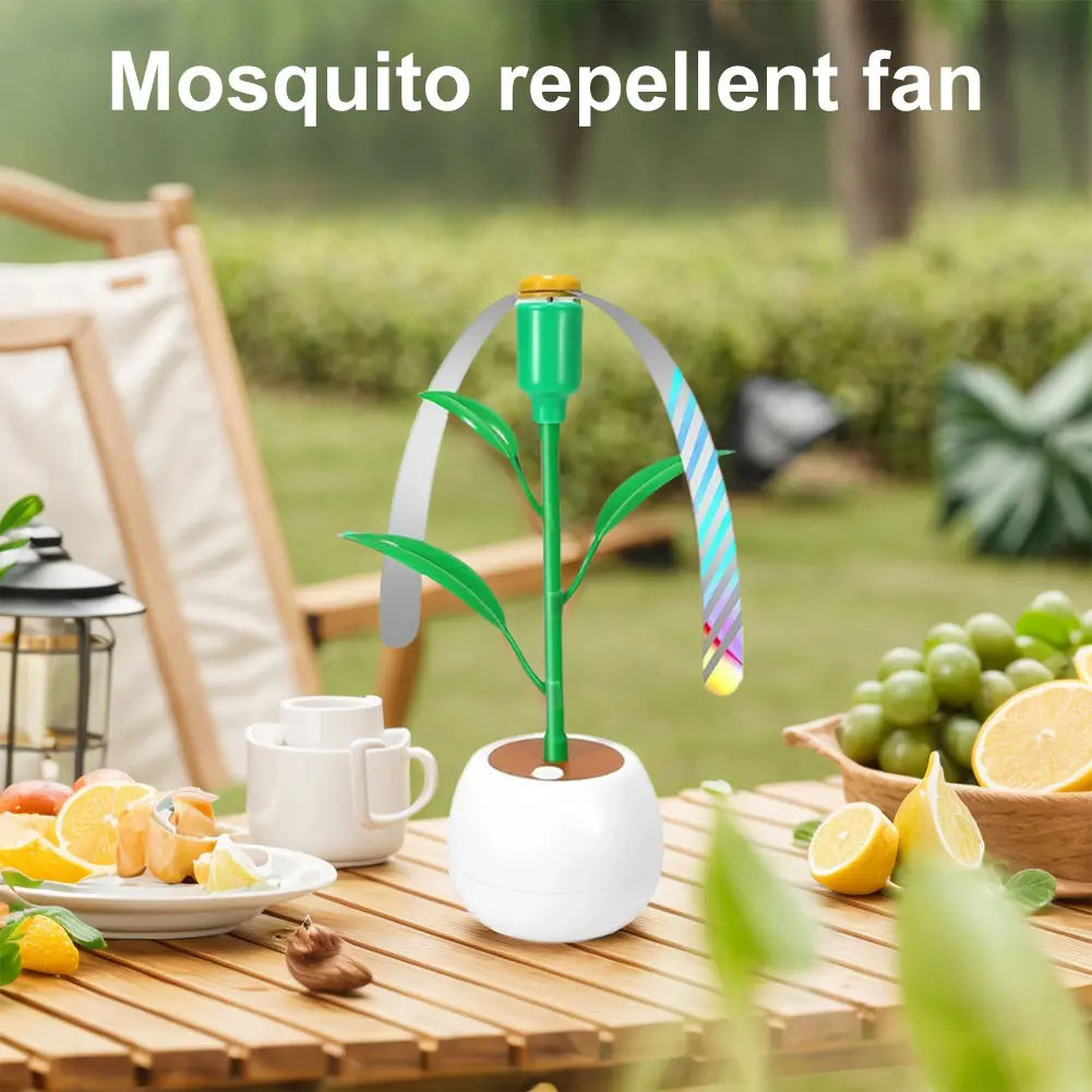 Fly Fans for Tables Fly Repellent Fan Fly Spinner Portable Outdoor Picnic Fan for Picnic Restaurant Party