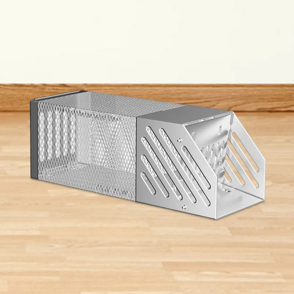 Indoor Outdoor Rat Trap Reusable Mice Rodent Rats Catcher Non-toxic Mousetrap Stainless Steel Exterminator Animal Mouse Catcher