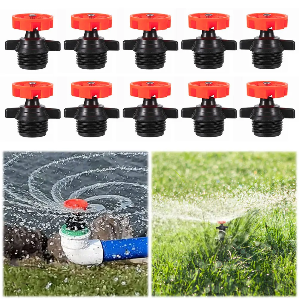 10pcs 360 Degree Automatic Rotating Sprinkler Heads 1/2 Inch Male Thread Irrigation Sprinkler Heads Automatic Rotation Nozzle