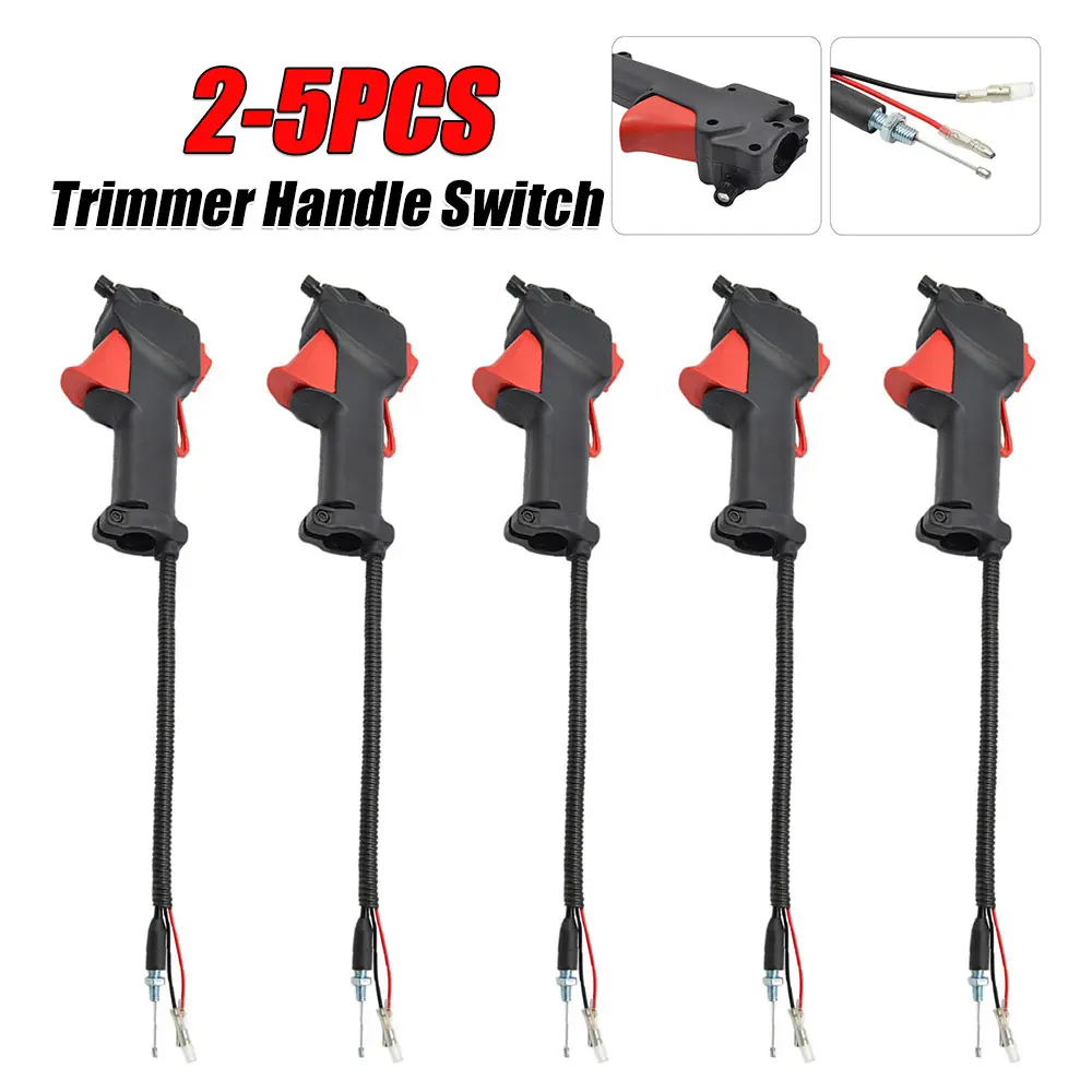 2-5PCS 26mm Universal Throttle Cable Handle Strimmer Brush Cutter for Grass Trimmer Strimmer Brush Cutter Mower Repair Accessory