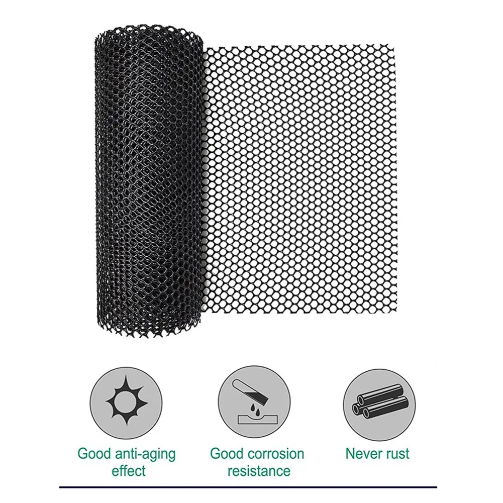 Plastic Wire Mesh Fence Chicken Wire Frame 300*40cm Fencing & Netting Solution for Poultry Dogs Rabbit Snake Barrier&Gardening