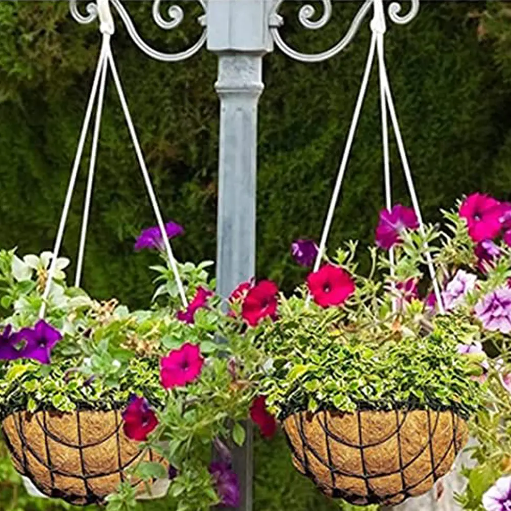 4/5PCS Natural Hanging Basket Liner Wall Decoration Coconut Fiber Flower Planter Breathable Waterproof for Greenhouse Supplies