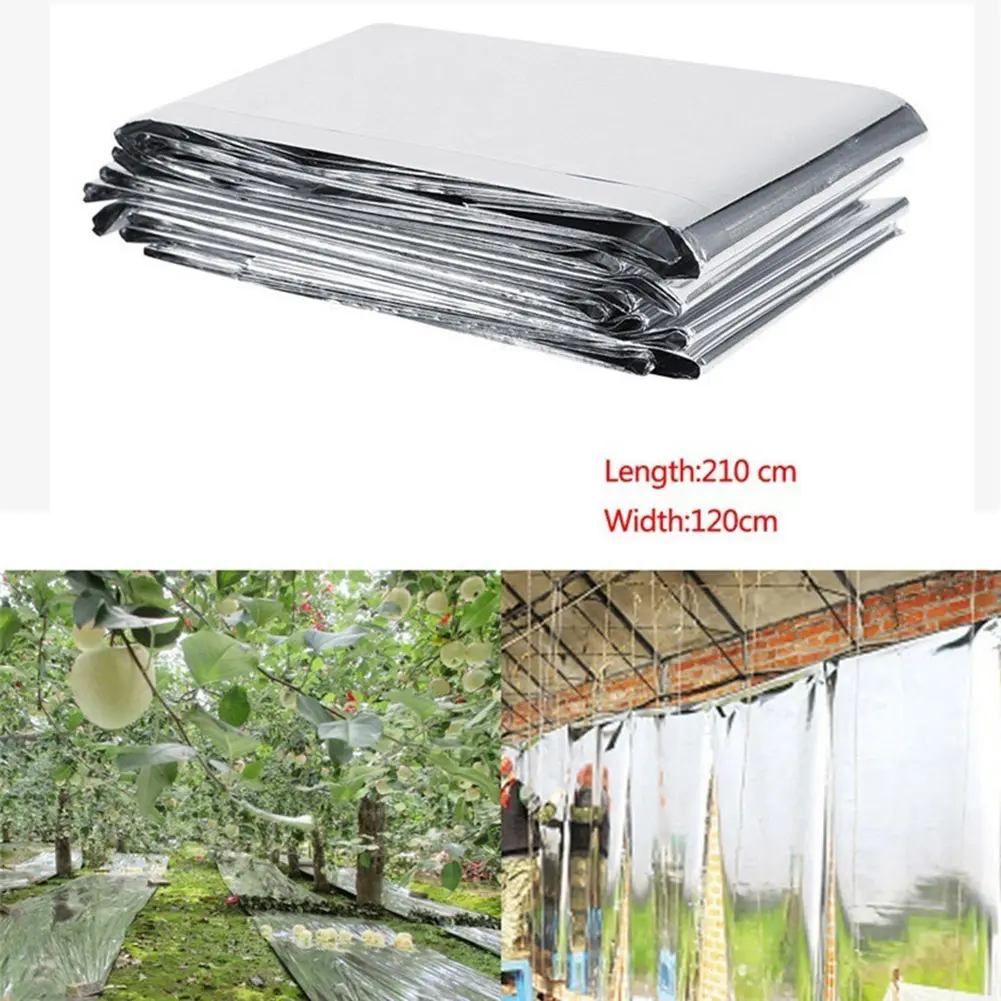 8-30PCS Silver Mylar Highly Reflective Films 210x130cm for Grow Foil Tent Room Garden Greenhouse Farming Increase Plant Growth