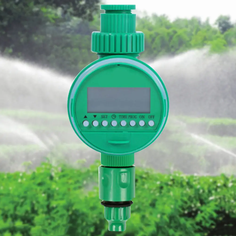 Water Control Clocker with LCD Display Garden Water Timer Automatic Outdoor Durable Green Portable Intelligent for Greenhouse
