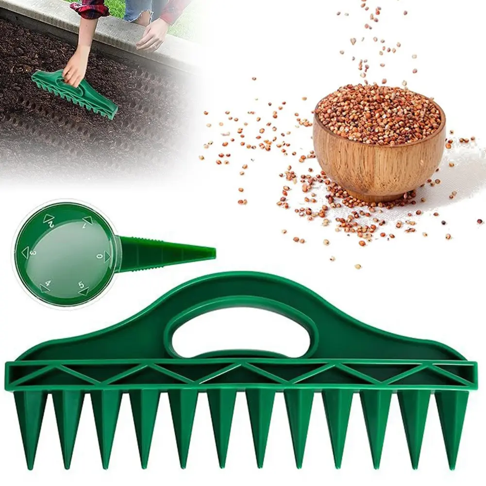1-3Set 12 Holes Seeder Manual Seeder Small Seeder Adjustable Multi-functional Garden Seed Planter Handheld Flower Plant Sowing