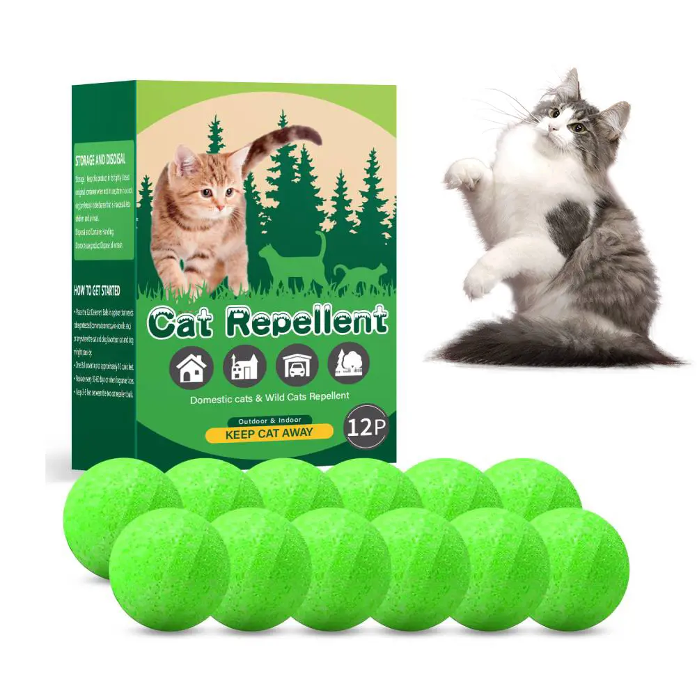 12 Pack Cat Deterrent Outdoor Indoor Natural Peppermint Oil Cat Repellent Dog Repellent Keep Cats Off Yard Garden Lawn Plants