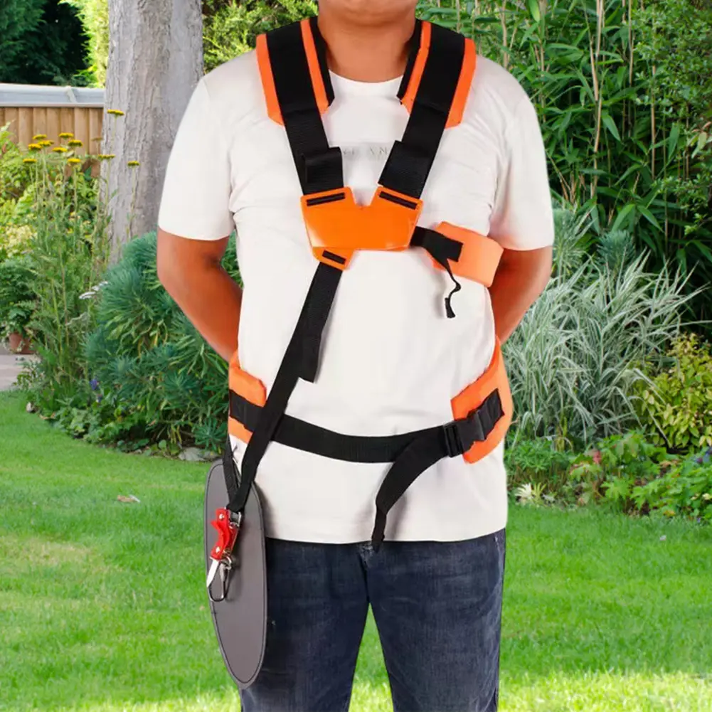 Double Shoulder Harness Comfortable Padded Belt Double Shoulder Strap Labor Saving Increase Safety for Brush Cutter Trimmer