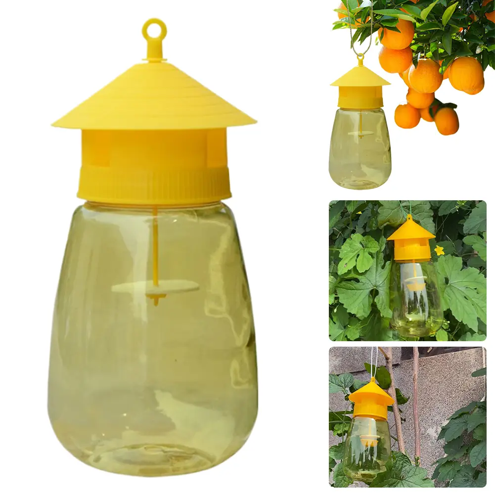 Plastic Fruit Fly Trap Killer Drosophila Trap Anti Fly Fruit Fly Killer Catcher Orchard Insect Trap Pest Control Fly Bee Trap