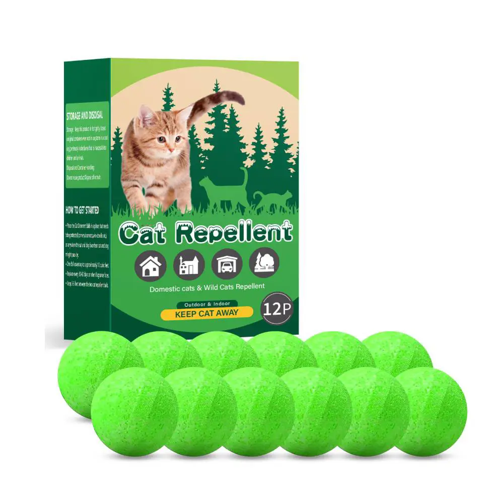 12 Pack Cat Deterrent Outdoor Indoor Natural Peppermint Oil Cat Repellent Dog Repellent Keep Cats Off Yard Garden Lawn Plants