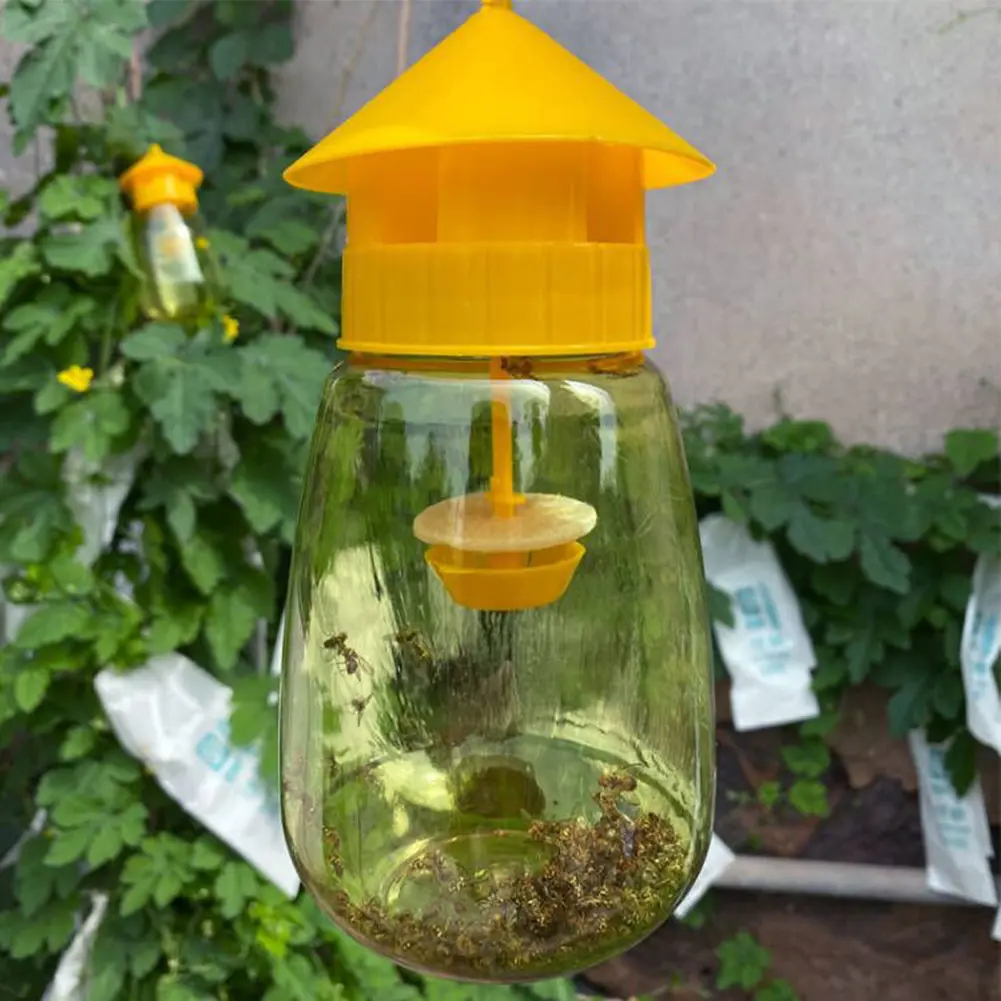 Plastic Fruit Fly Trap Killer Drosophila Trap Anti Fly Fruit Fly Killer Catcher Orchard Insect Trap Pest Control Fly Bee Trap