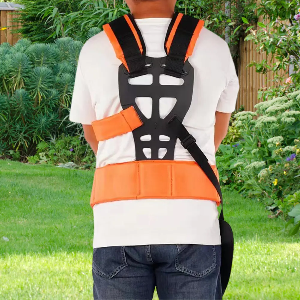 Double Shoulder Harness Comfortable Padded Belt Double Shoulder Strap Labor Saving Increase Safety for Brush Cutter Trimmer