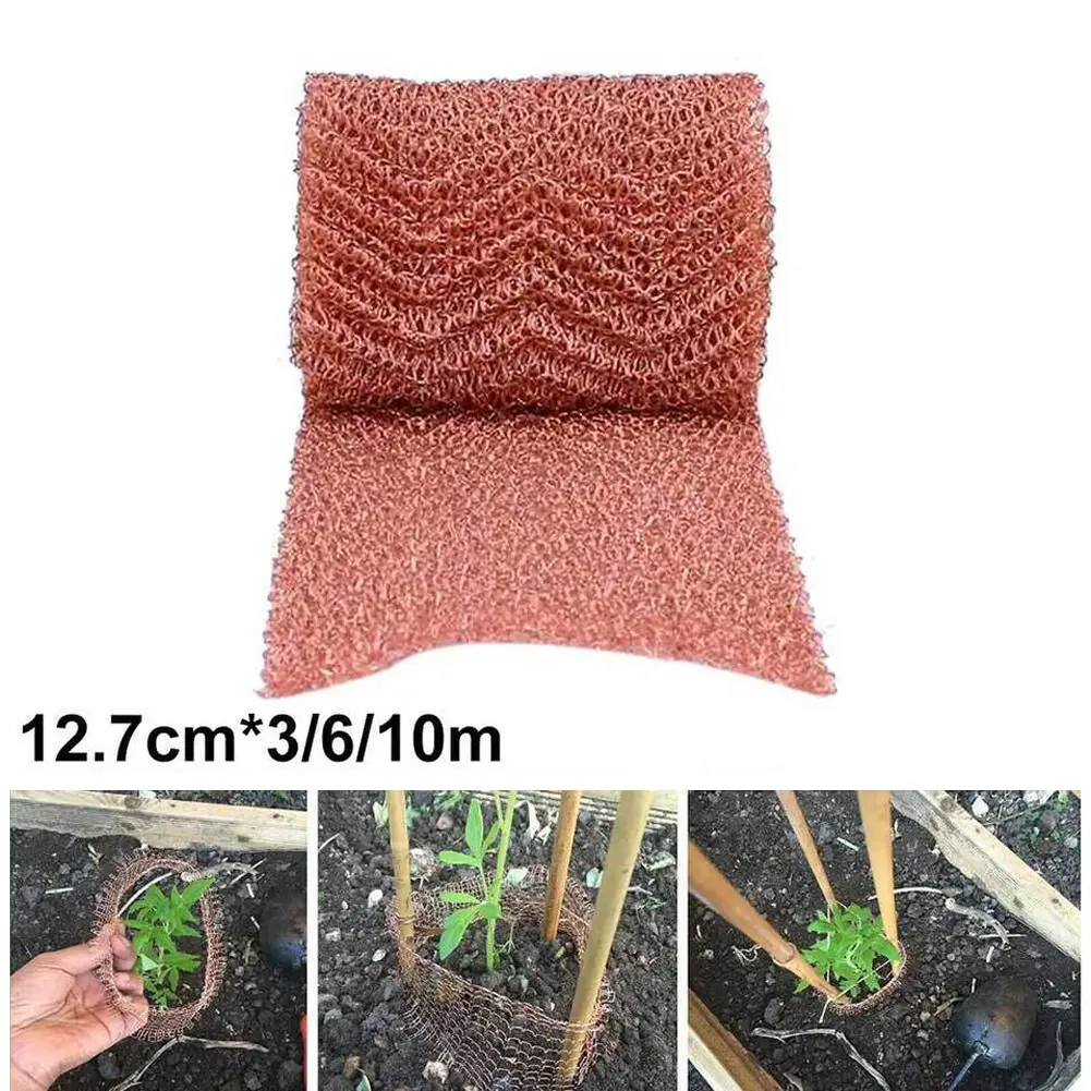 Copper Mesh Slug Repeller Rustproof Copper Wire Mesh Long Lasting Snail Repel Tool for Mouse Rat Rodent Control