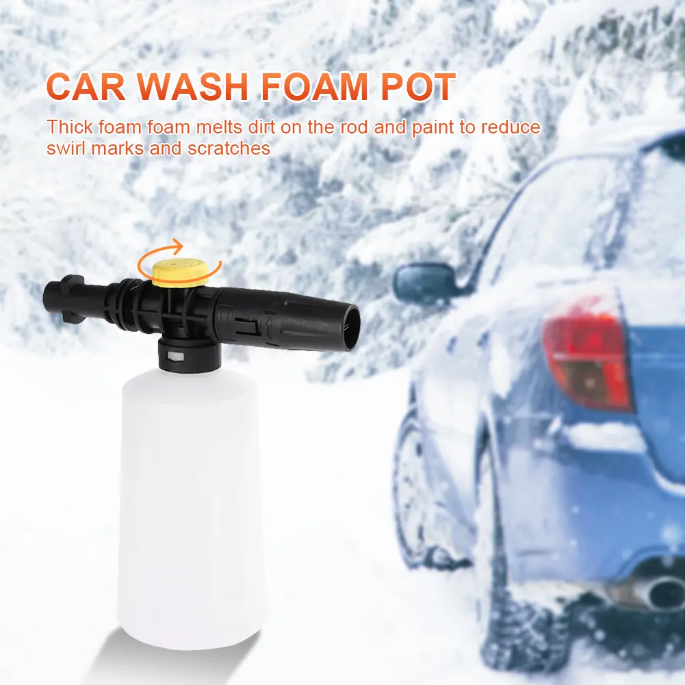 750ML Car Foam Washer Car Washing Kit Car Washing Foam Spray White Different Spray Mode for Karcher K2-K7 for Karcher K Series