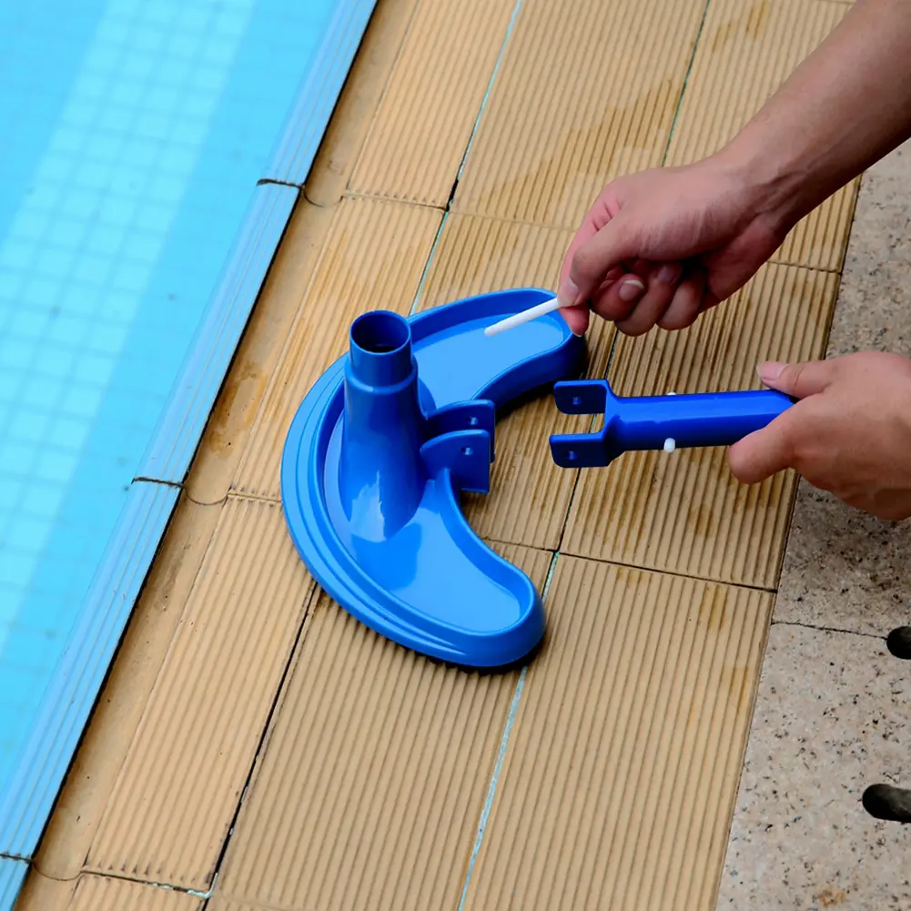 Vacuum Head Brush Cleaner Pool Suction Crescent Type Swimming Pool Cleaning Tool