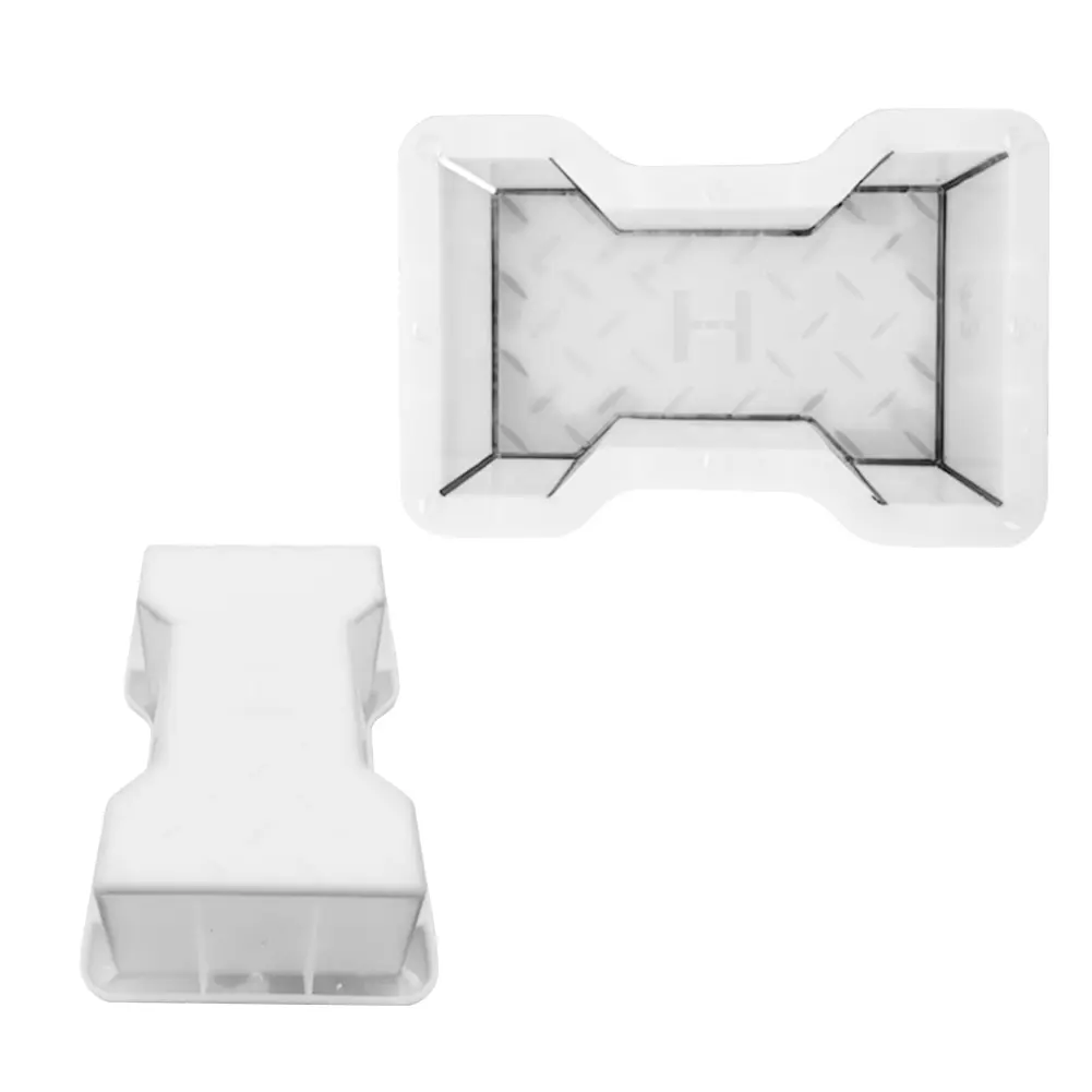 1-4PCS Home Garden Courtyard DIY Paving Mould Road Concrete Brick Carving Stone Path Paving Road Walk Maker Mold Imitation