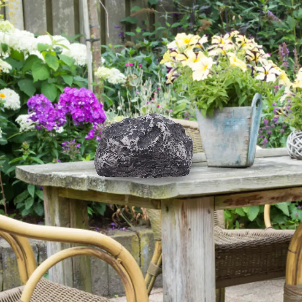 Stone Shape Hide Storage Box Weather-Proof Fake Rock Storage Case Security Resin Real-Looking Real-Feeling for Outdoor Garden