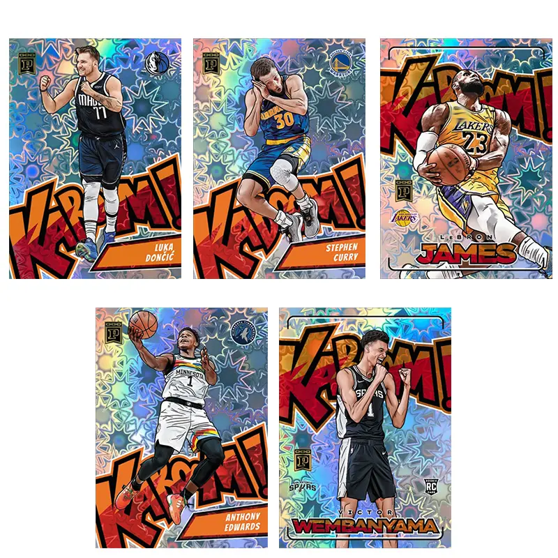 Panini 2023-24 NFT Prizm NBA Kaboom Luka Doncic Lebron James Stephen Curry Basketball Star Trading Card Birthday Gift Collection