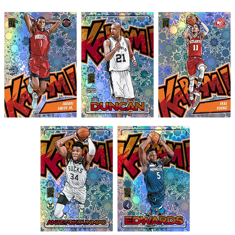 Panini 2023-24 NFT Prizm NBA Kaboom Luka Doncic Lebron James Stephen Curry Basketball Star Trading Card Birthday Gift Collection