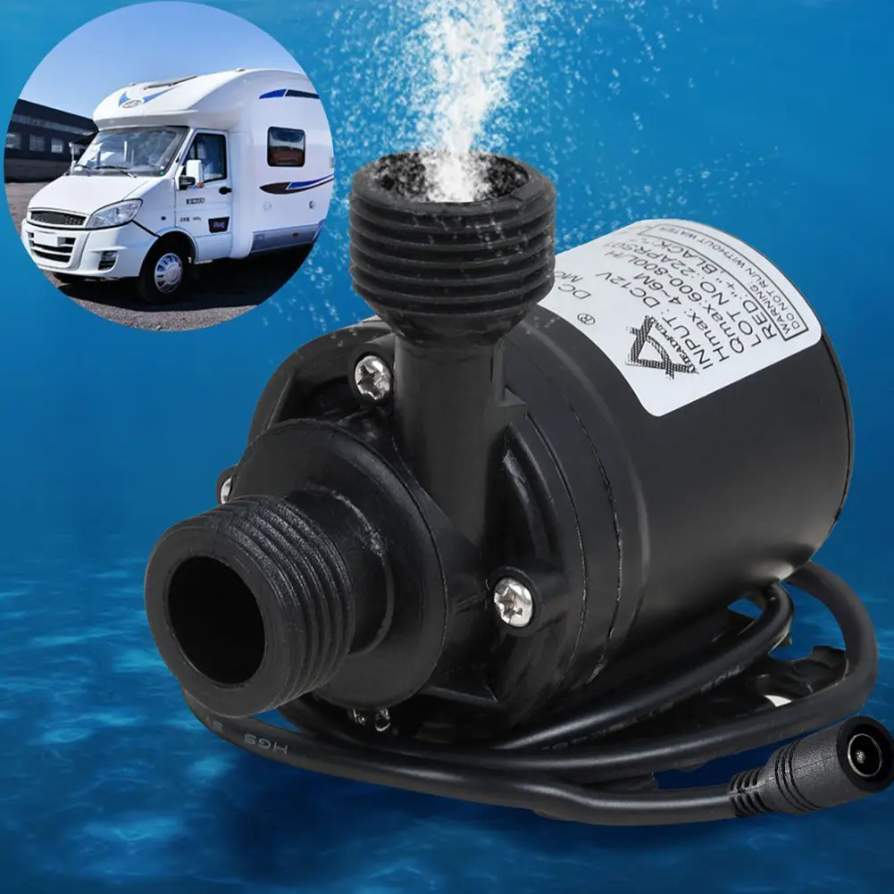 Garden High Pressure Pump 18W DC Water Pump DC 12V High Pressure Water Pump IP68 Waterproof Low Noise High Performance Lift 5M