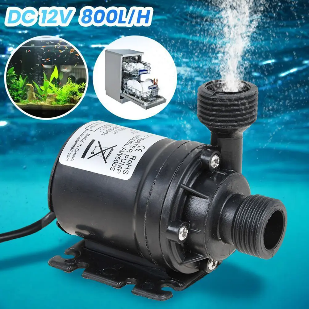 Garden High Pressure Pump 18W DC Water Pump DC 12V High Pressure Water Pump IP68 Waterproof Low Noise High Performance Lift 5M